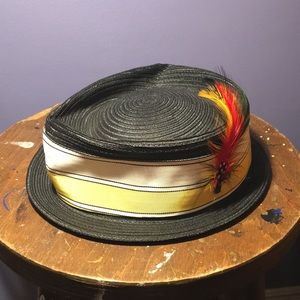 Gage Brothers & Co pork pie hat size 22 vintage cap